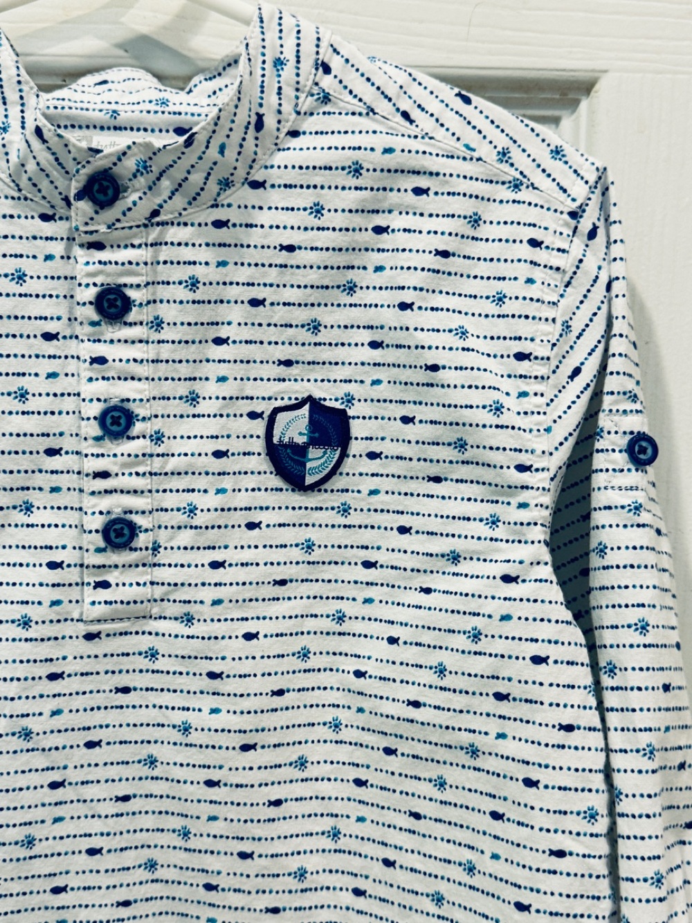 Tutto Piccolo Shirt Fish Pattern